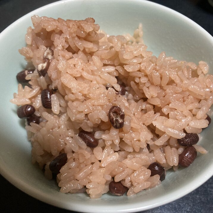 炊飯器だけで赤飯